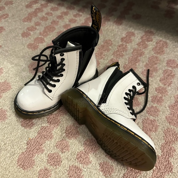 Patent Leather White Docs 7C - Picture 12 of 13